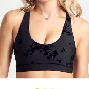 Soul by SoulCycle Velvet Flocked bra